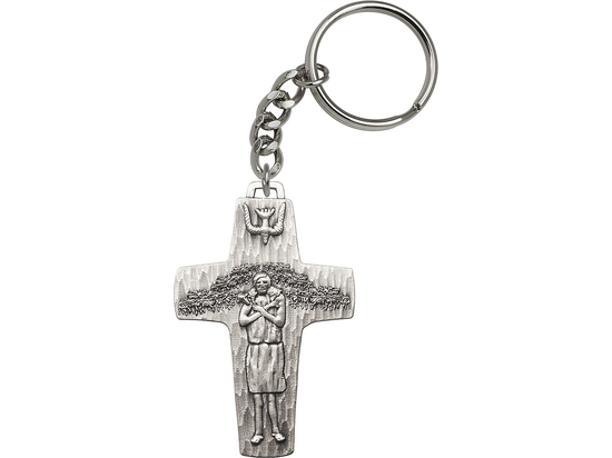 Papal Crucifix<br>0566SRC - 2 1/2 x 1 5/8<br>KeyChain