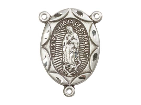 Our Lady of Guadalupe<br>0801FCTR - 1 x 5/8<br>Rosary Center