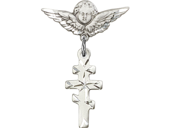 Greek Orthadox Cross<br>Baby Badge - 5654/0735
