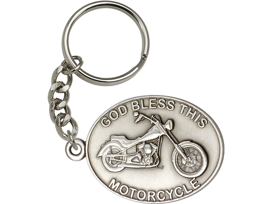 God Bless This Motorcycle<br>5879SRC - 1 1/2 x 2 1/4<br>KeyChain