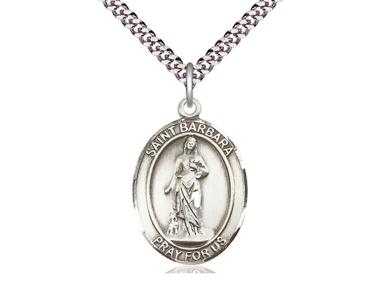 St Barbara<br>Oval Patron Saint Series<br>Available in 3 Sizes