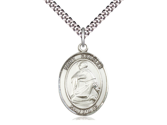 St Charles Borromeo<br>Oval Patron Saint Series<br>Available in 3 Sizes