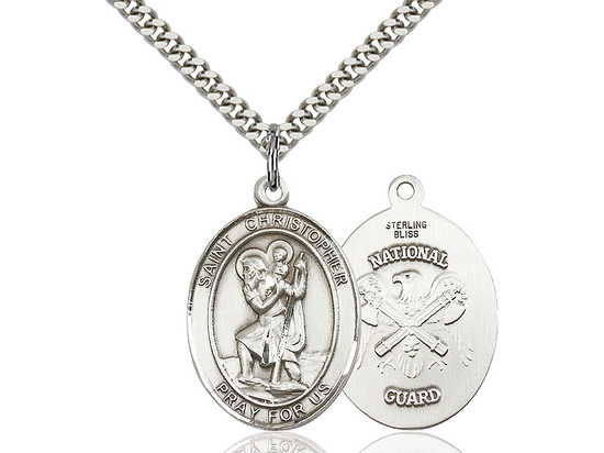 St Christopher National Guard<br>Oval Patron Saint Series<br>Available in 2 Sizes
