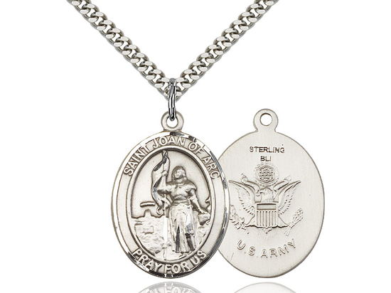 St Joan of Arc Army<br>Oval Patron Saint Series<br>Available in 2 Sizes