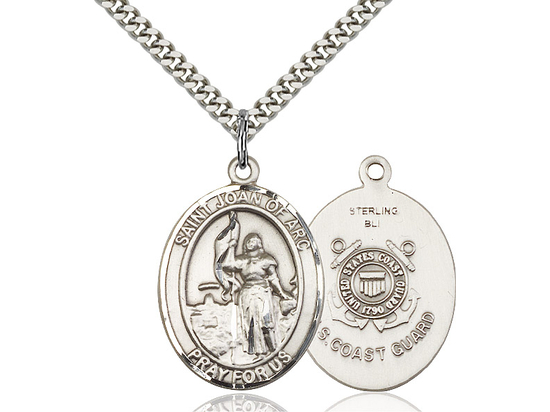 St. Joan of Arc Coast Guard<br>Oval Patron Saint Series<br>Available in 2 Sizes