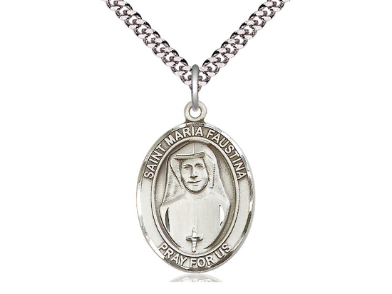 St Maria Faustina<br>Oval Patron Saint Series<br>Available in 3 Sizes