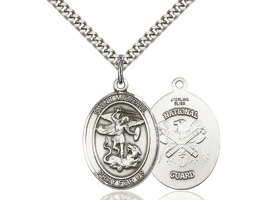 St Michael National Guard<br>Oval Patron Saint Series<br>Available in 2 Sizes