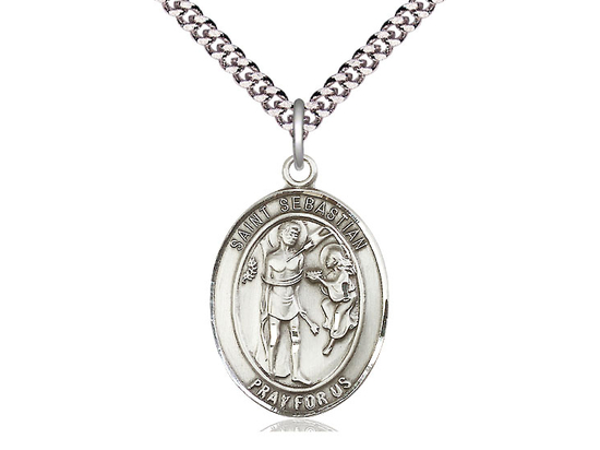St Sebastian<br>Oval Patron Saint Series<br>Available in 3 Sizes
