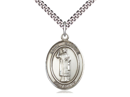 St Stephen the Martyr<br>Oval Patron Saint Series<br>Available in 3 Sizes