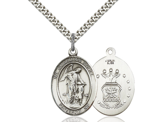 Guardian Angel Air Force<br>Oval Patron Saint Series<br>Available in 2 Sizes