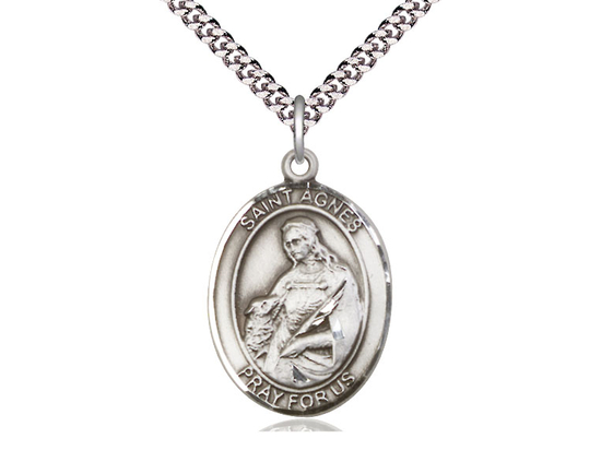 St Agnes of Rome<br>Oval Patron Saint Series<br>Available in 3 Sizes
