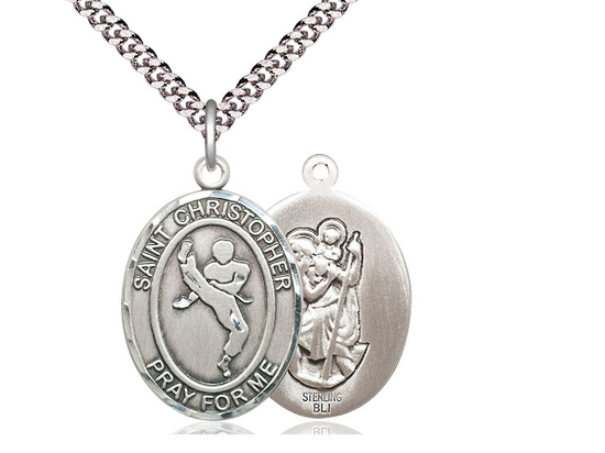 St Christopher Martial Arts<br>Oval Patron Saint Series<br>Available in 3 Sizes
