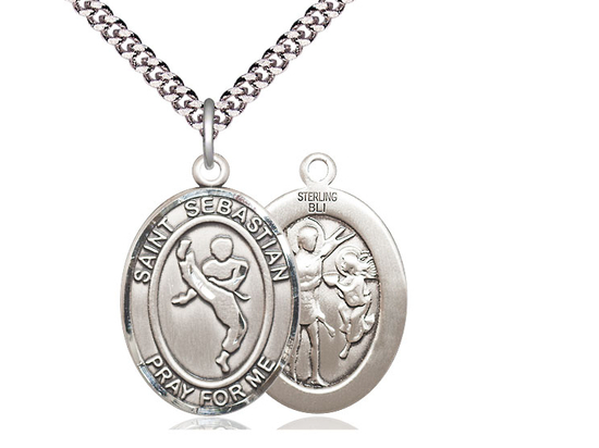 St Sebastian Martial Arts<br>Oval Patron Saint Series<br>Available in 3 Sizes