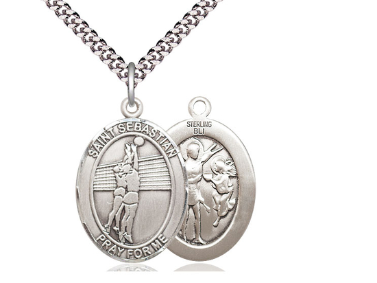 St Sebastian Volleyball<br>Oval Patron Saint Series<br>Available in 3 Sizes