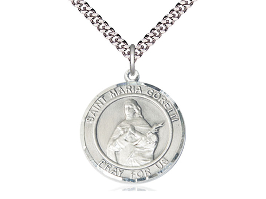 St Maria Goretti<br>Round Patron Saint Series<br>Available in 2 Sizes