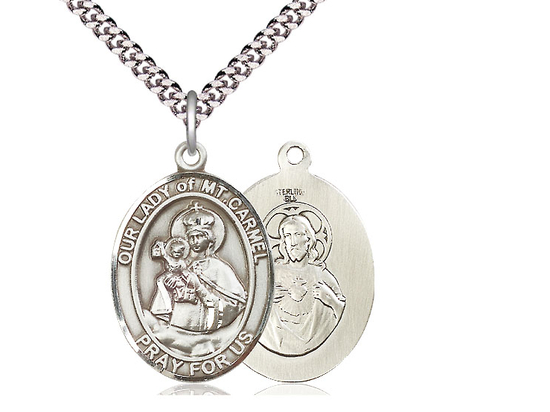 Our Lady of Mount Carmel<br>Oval Patron Saint Series<br>Available in 3 Sizes