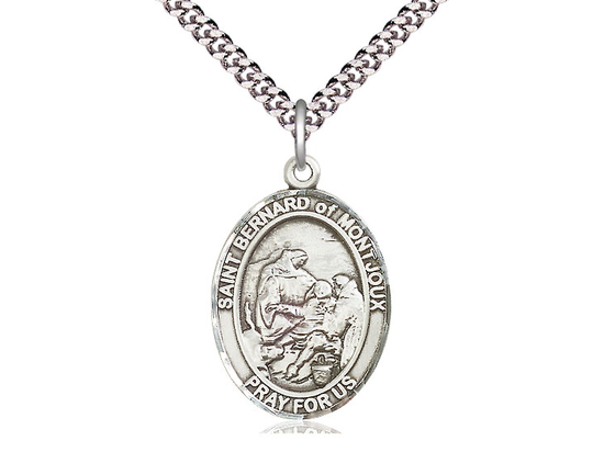 St Bernard of Montjoux<br>Oval Patron Saint Series<br>Available in 3 Sizes