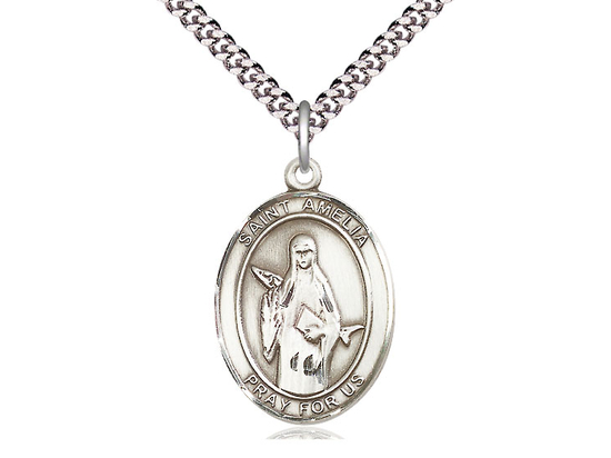 St Amelia<br>Oval Patron Saint Series<br>Available in 3 Sizes