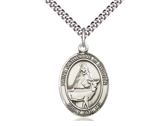 St Catherine of Sweden<br>Oval Patron Saint Series<br>Available in 3 Sizes
