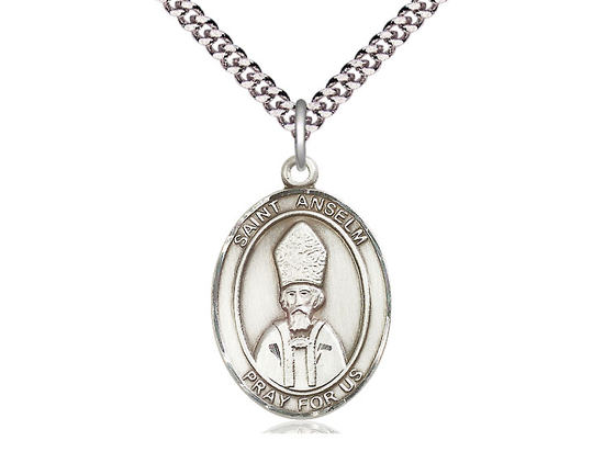 St Anselm of Canterbury<br>Oval Patron Saint Series<br>Available in 3 Sizes