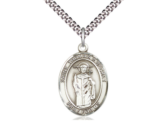 St Thomas A Becket<br>Oval Patron Saint Series<br>Available in 3 Sizes