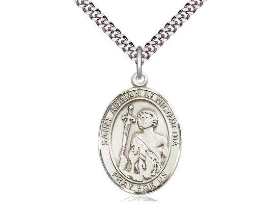St Adrian of Nicomedia<br>Oval Patron Saint Series<br>Available in 3 Sizes