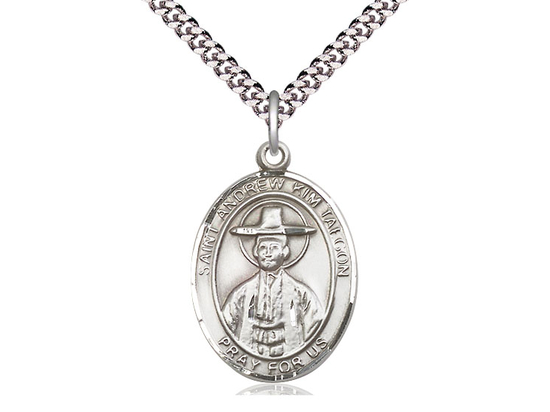St Andrew Kim Taegon<br>Oval Patron Saint Series<br>Available in 3 Sizes