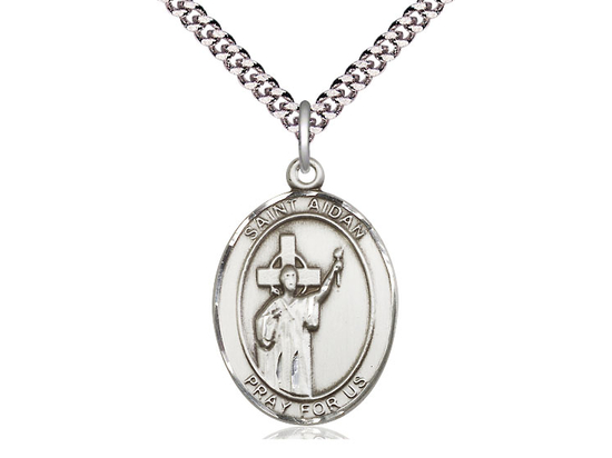 St Aidan of Lindesfarne<br>Oval Patron Saint Series<br>Available in 3 Sizes
