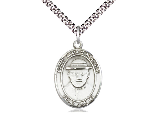 St Damien of Molokai<br>Oval Patron Saint Series<br>Available in 3 Sizes