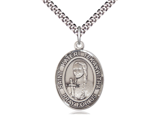St Kateri Tekakwitha<br>Oval Patron Saint Series<br>Available in 3 Sizes