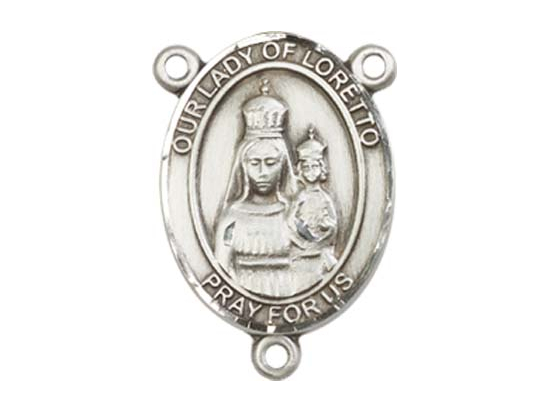 Our Lady of Loretto<br>8082CTR - 3/4 x 1/2<br>Rosary Center