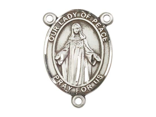 Our Lady of Peace<br>8245CTR - 3/4 x 1/2<br>Rosary Center