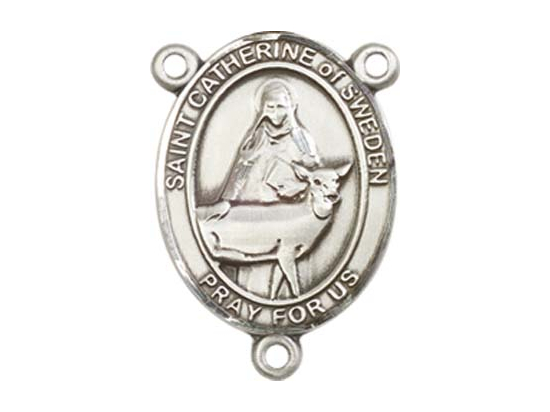 Saint Catherine of Sweden<br>8336CTR - 3/4 x 1/2<br>Rosary Center