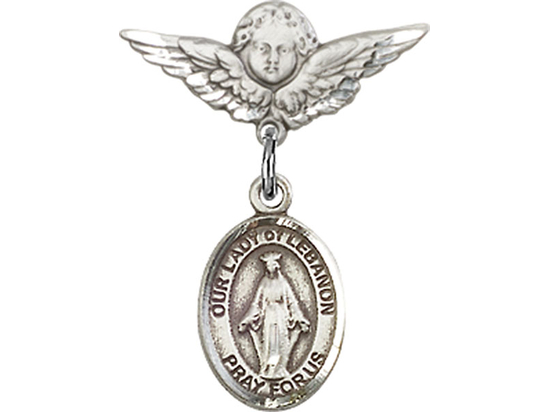 Our Lady of Lebanon<br>Baby Badge - 9229/0735