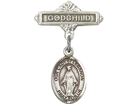 Our Lady of Lebanon<br>Baby Badge - 9229/0736