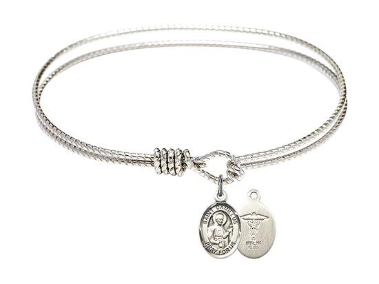 9019--8 - Saint Camillus of Lellis/Doctors Bangle<br>Available in 8 Styles