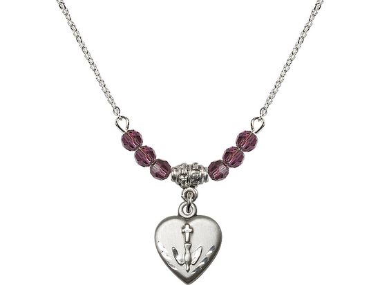 N20 Birthstone Necklace<br>Heart / Confirmation<br>Available in 15 Colors