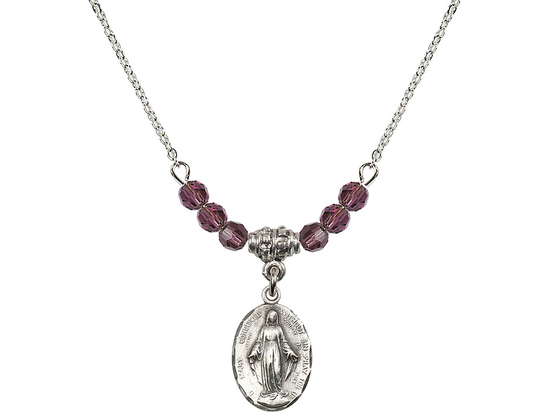 N20 Birthstone Necklace<br>Immaculate Conception<br>Available in 15 Colors