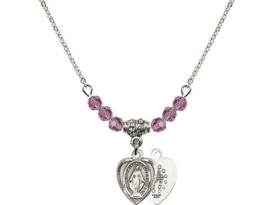 N20 Birthstone Necklace<br>Miraculous<br>Available in 15 Colors
