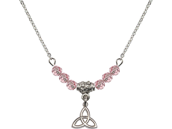 N20 Birthstone Necklace<br>Trinity Irish Knot<br>Available in 15 Colors
