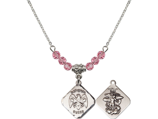 N20 Birthstone Necklace<br>Nat'l Guard Diamond<br>Available in 15 Colors