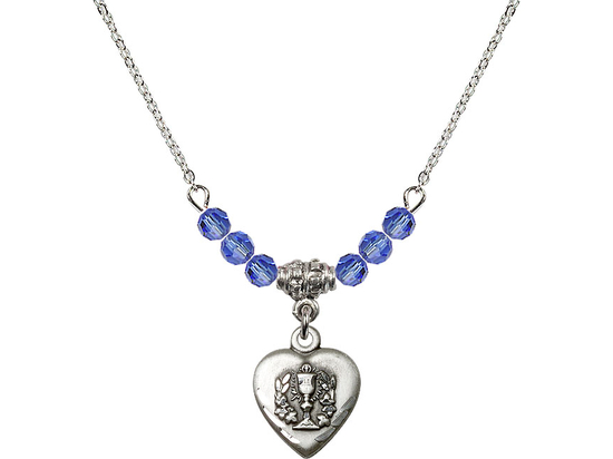 N20 Birthstone Necklace<br>Heart / Communion<br>Available in 15 Colors