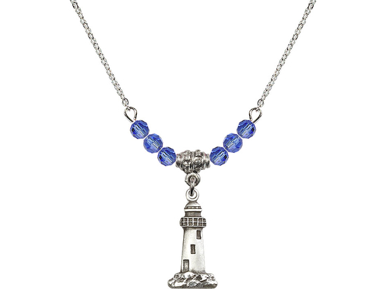 N20 Birthstone Necklace<br>Lighthouse<br>Available in 15 Colors