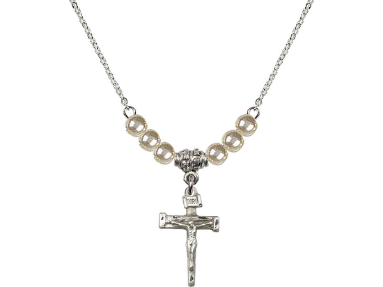 N21 Birthstone Necklace<br>Nail Crucifix
