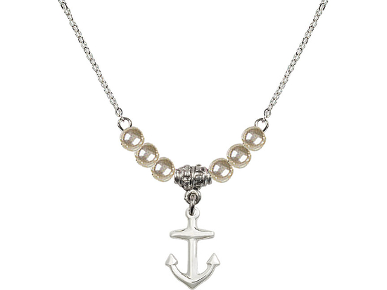 N21 Birthstone Necklace<br>Anchor