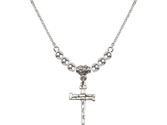 N22 Birthstone Necklace<br>Nail Cross