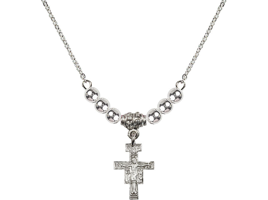 N22 Birthstone Necklace<br>San Damiano Crucifix