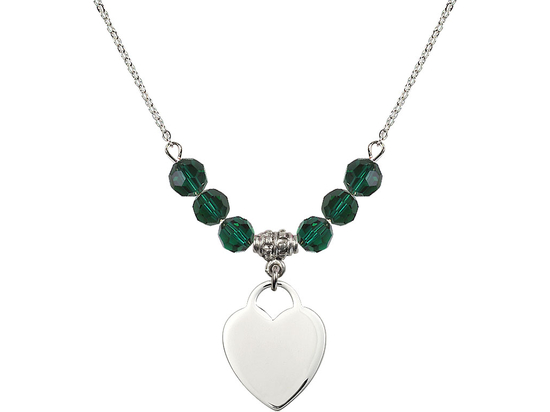 N30 Birthstone Necklace<br>Heart<br>Available in 15 Colors