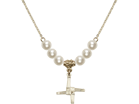 N31 Birthstone Necklace<br>St. Brigid Cross