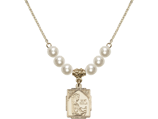 N31 Birthstone Necklace<br>St. Cecilia